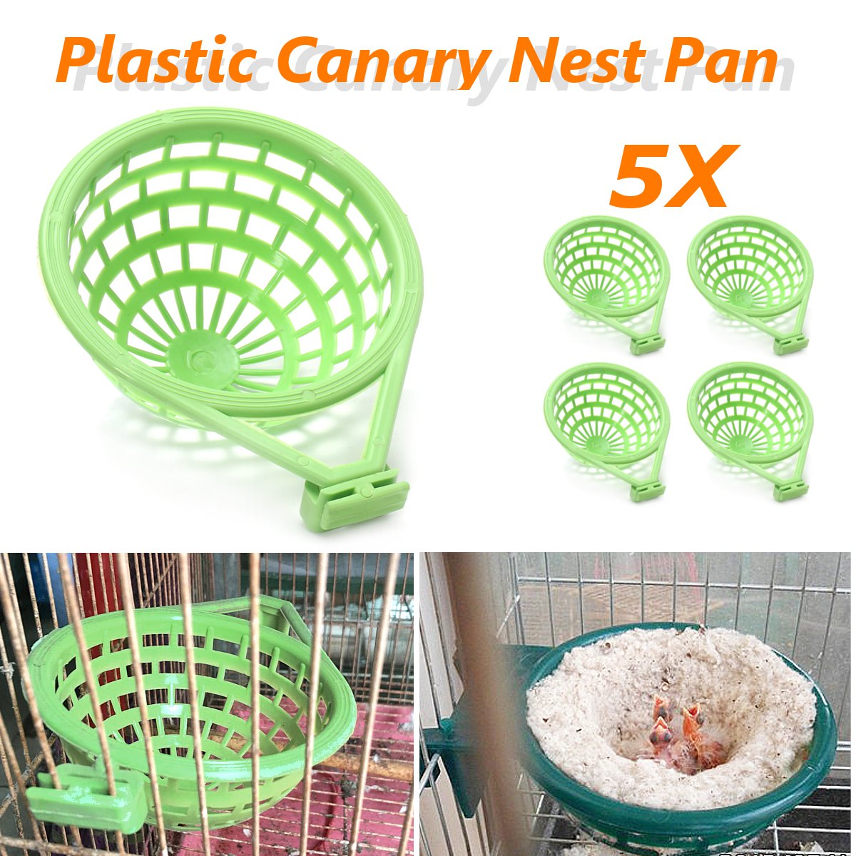 5pcs bird eggs Nest Pan parrot nest box