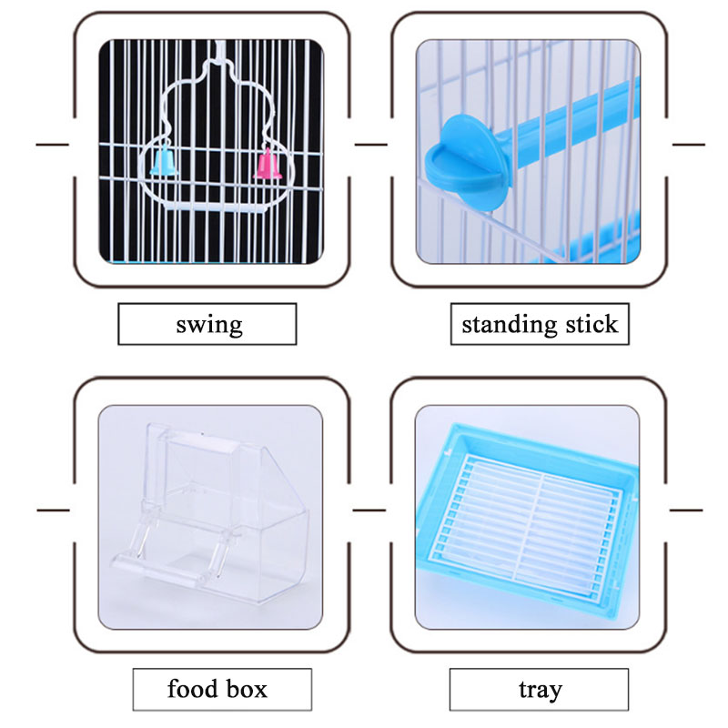 Small Cage for Parrot Canary Beautiful Bird House