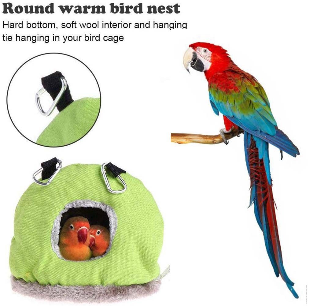 Hot warm bird bed house hut hanging cage