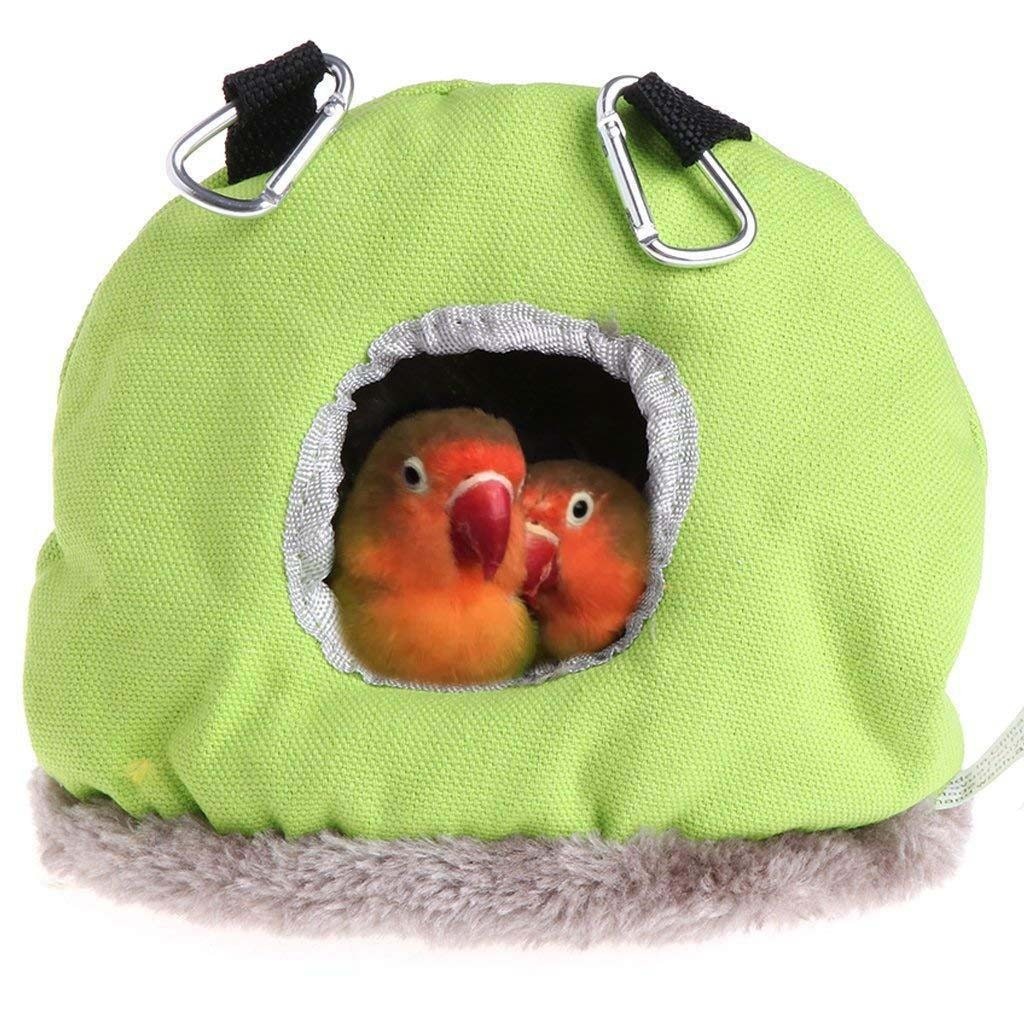 Hot warm bird bed house hut hanging cage