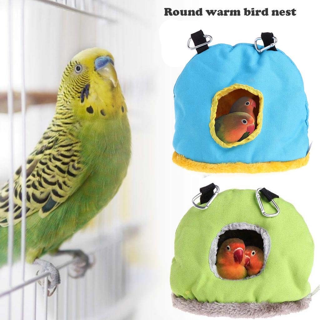 Hot warm bird bed house hut hanging cage