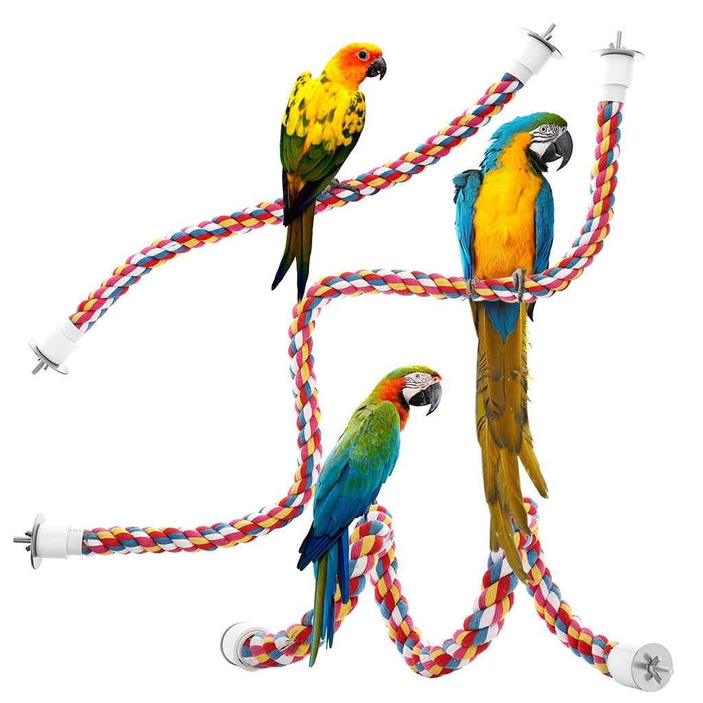 New Bird Toys Hanging Multicolor Rope Toys