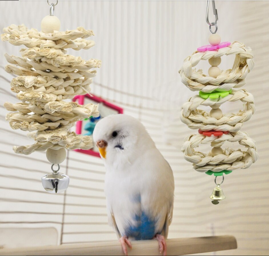 7pcs Bird Toys Cockatiel Parrot Toys