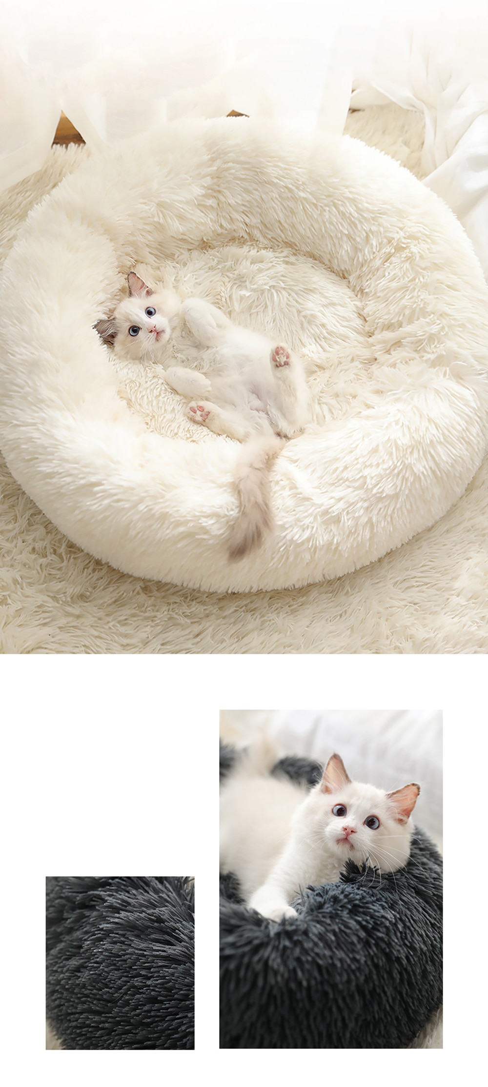 Long Plush Pet Bed