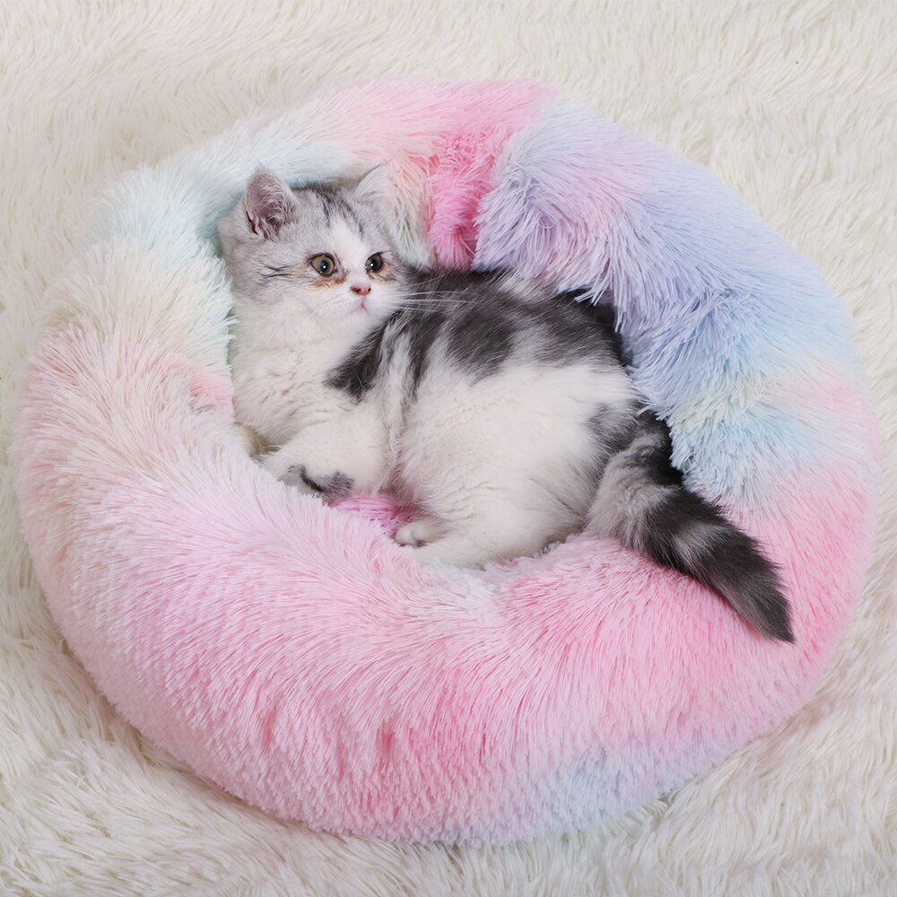 Donut Macaron Cat Bed