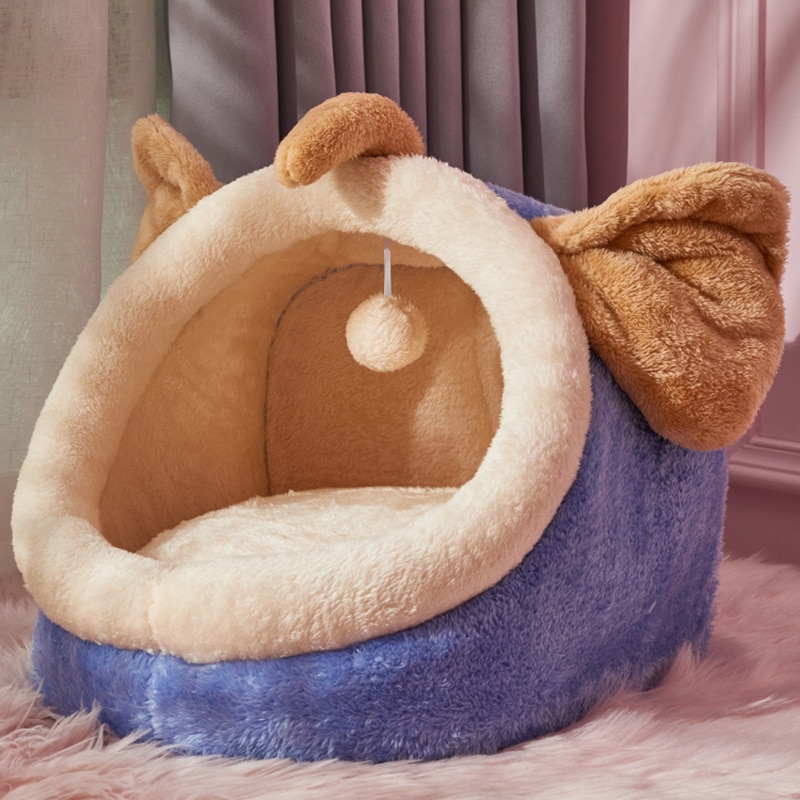 Pet Cat Bed Kennel Animal Shape Bed