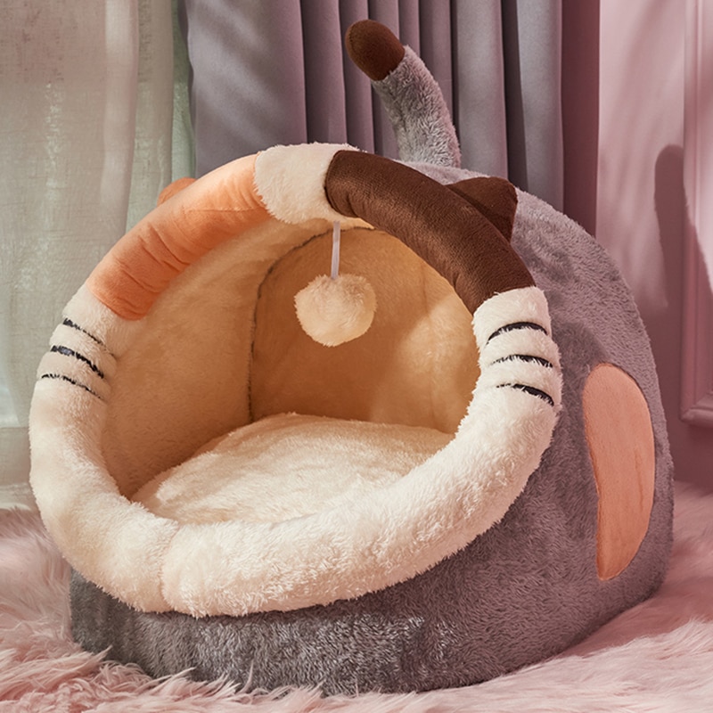 Pet Cat Bed Kennel Animal Shape Bed