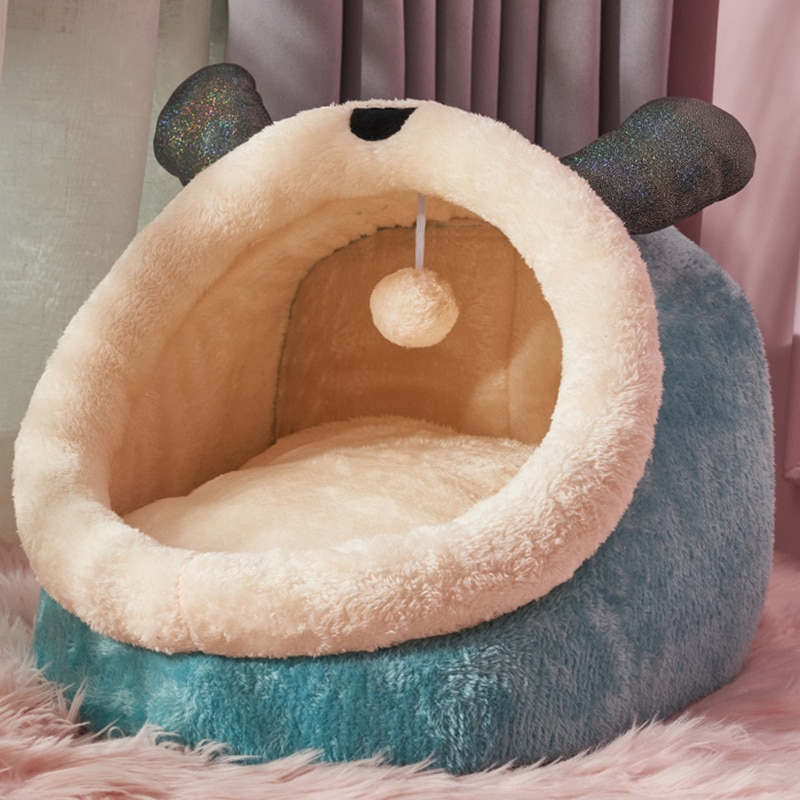 Pet Cat Bed Kennel Animal Shape Bed