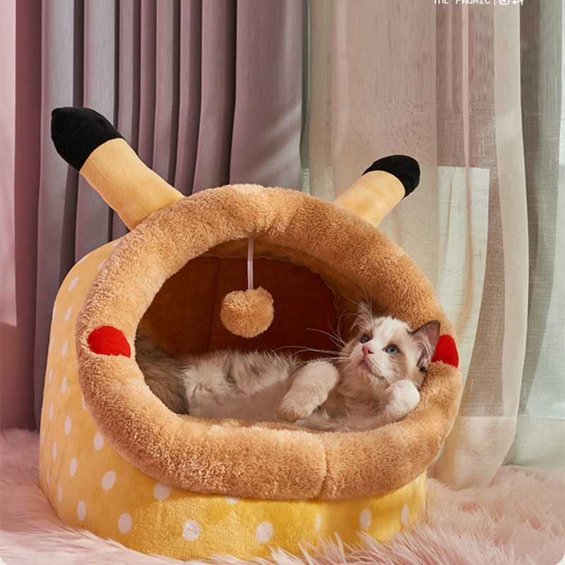 Pet Cat Bed Kennel Animal Shape Bed