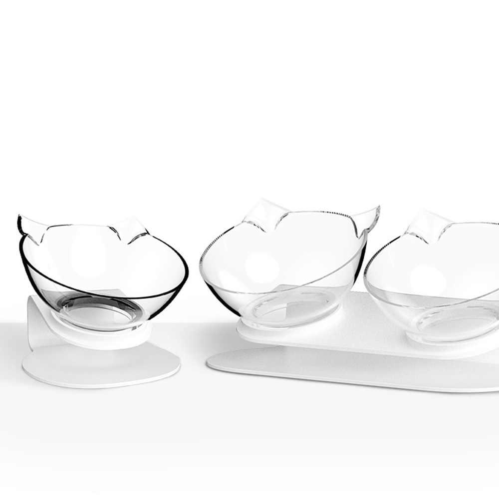 Non-slip Cat Bowls Double Pet