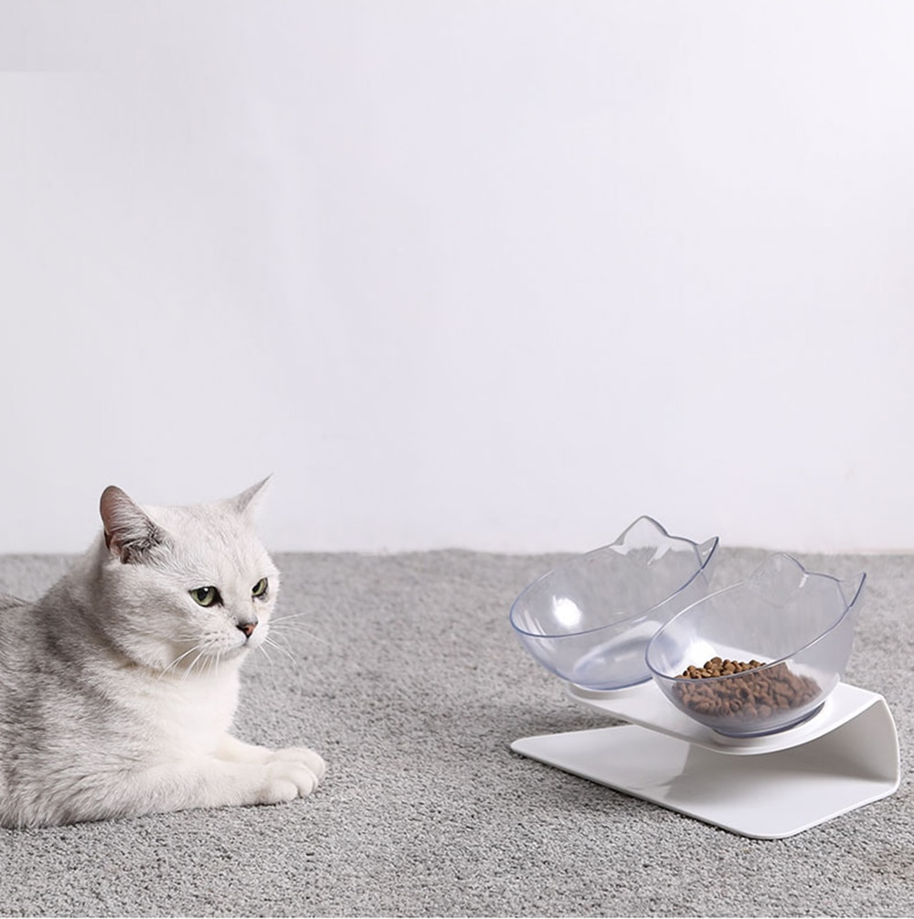 Non-slip Cat Bowls Double Pet