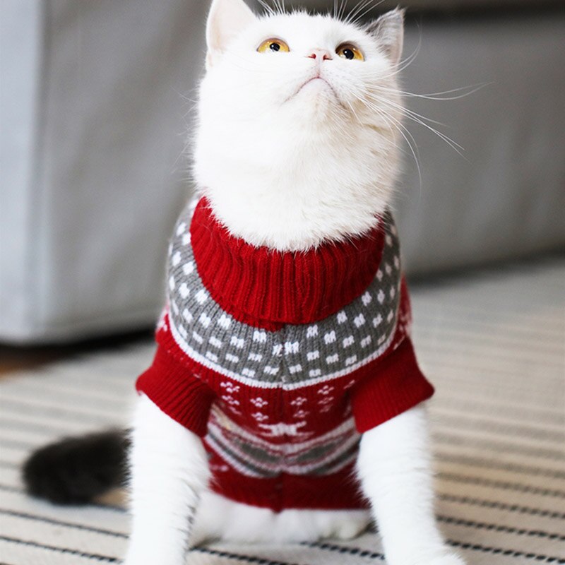 Christmas Cat Dog Sweater