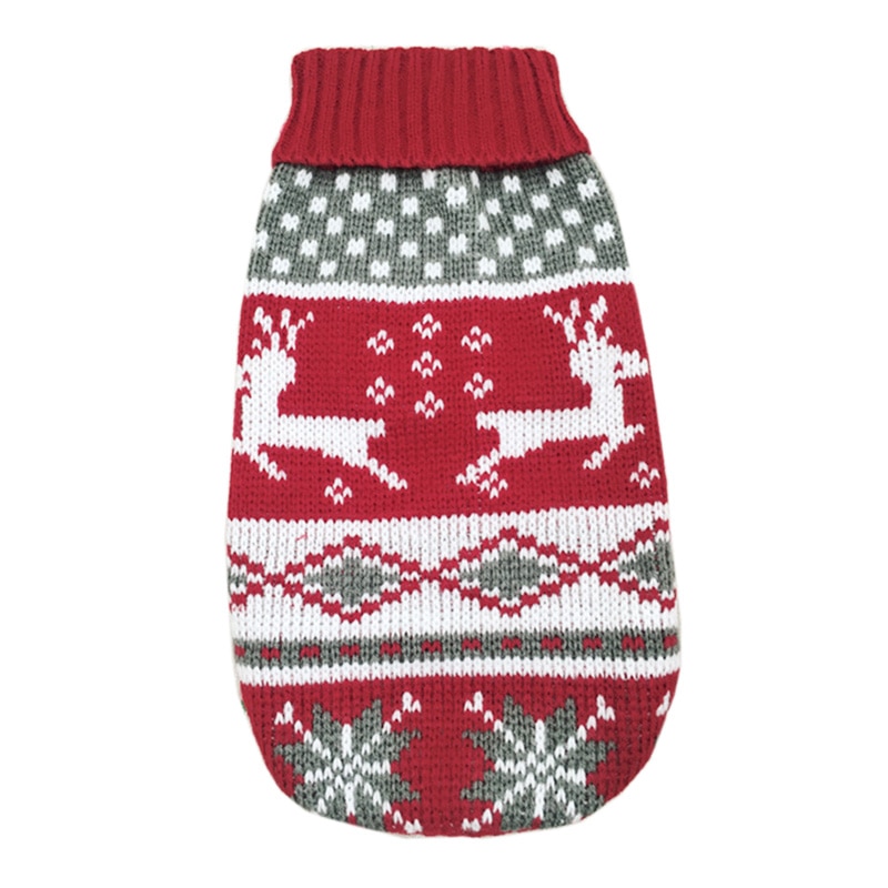 Pet Cat Reindeer Sweater Winter Warm