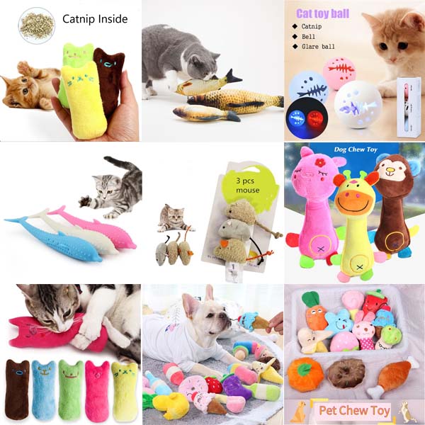 Teeth Grinding Catnip Toys Funny Interactive Plush Cat Toy