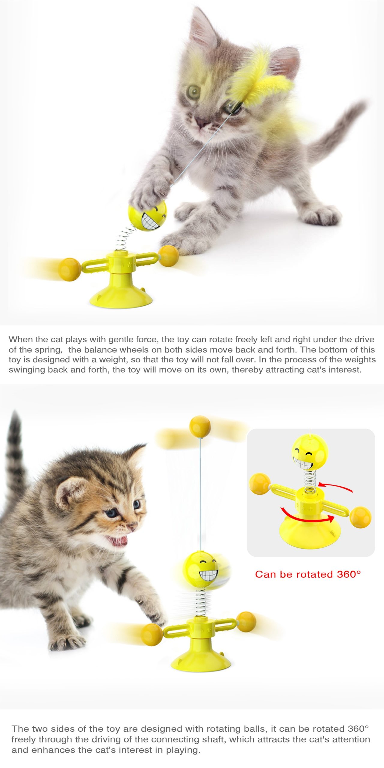 New type of pet toy supplies Chunren turn cat toy