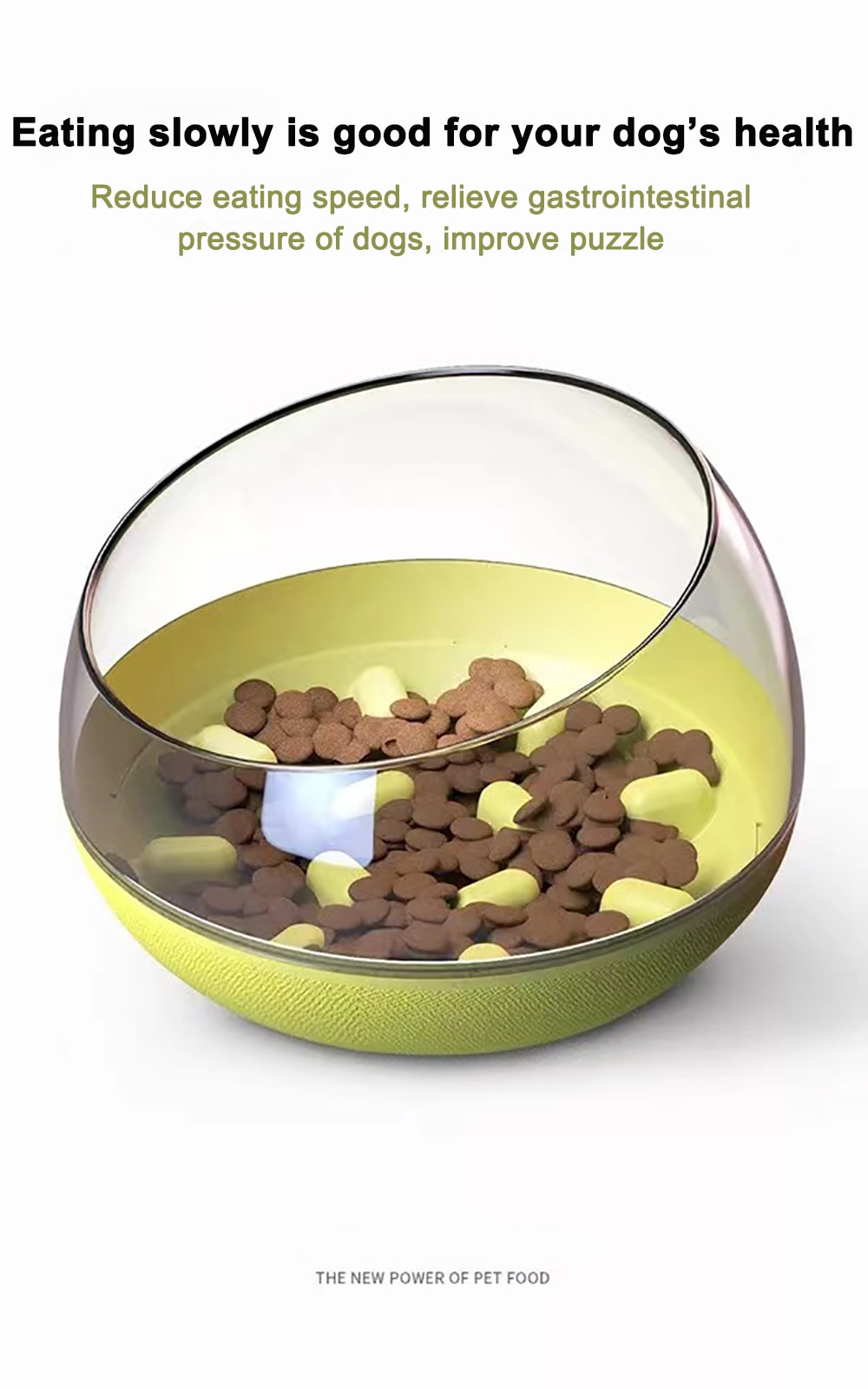 Dog Slower Feeder Bowl Spill-Proof Pet Tumbler