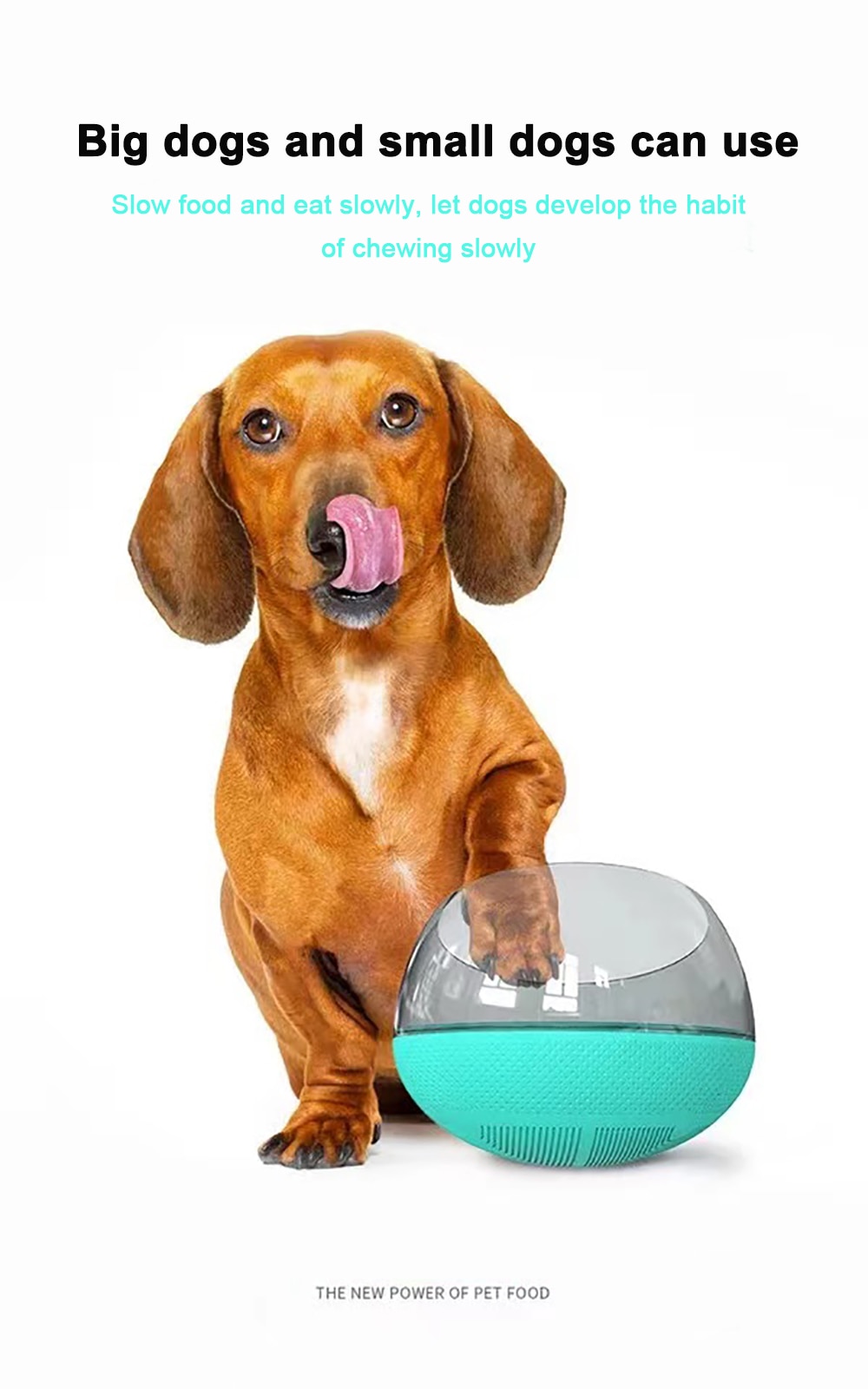 Dog Slower Feeder Bowl Spill-Proof Pet Tumbler