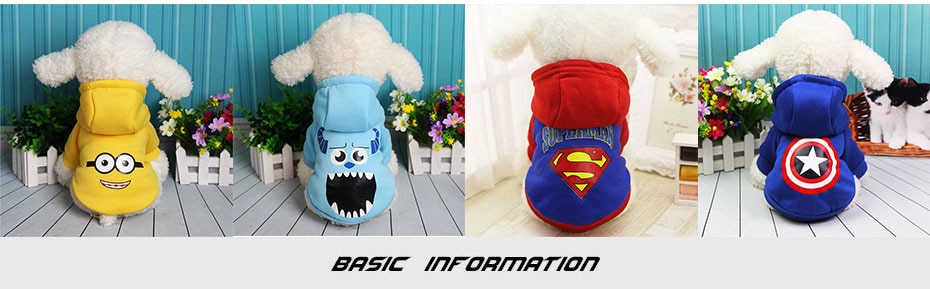 Cartoon French Bulldog Small Dog Clothes