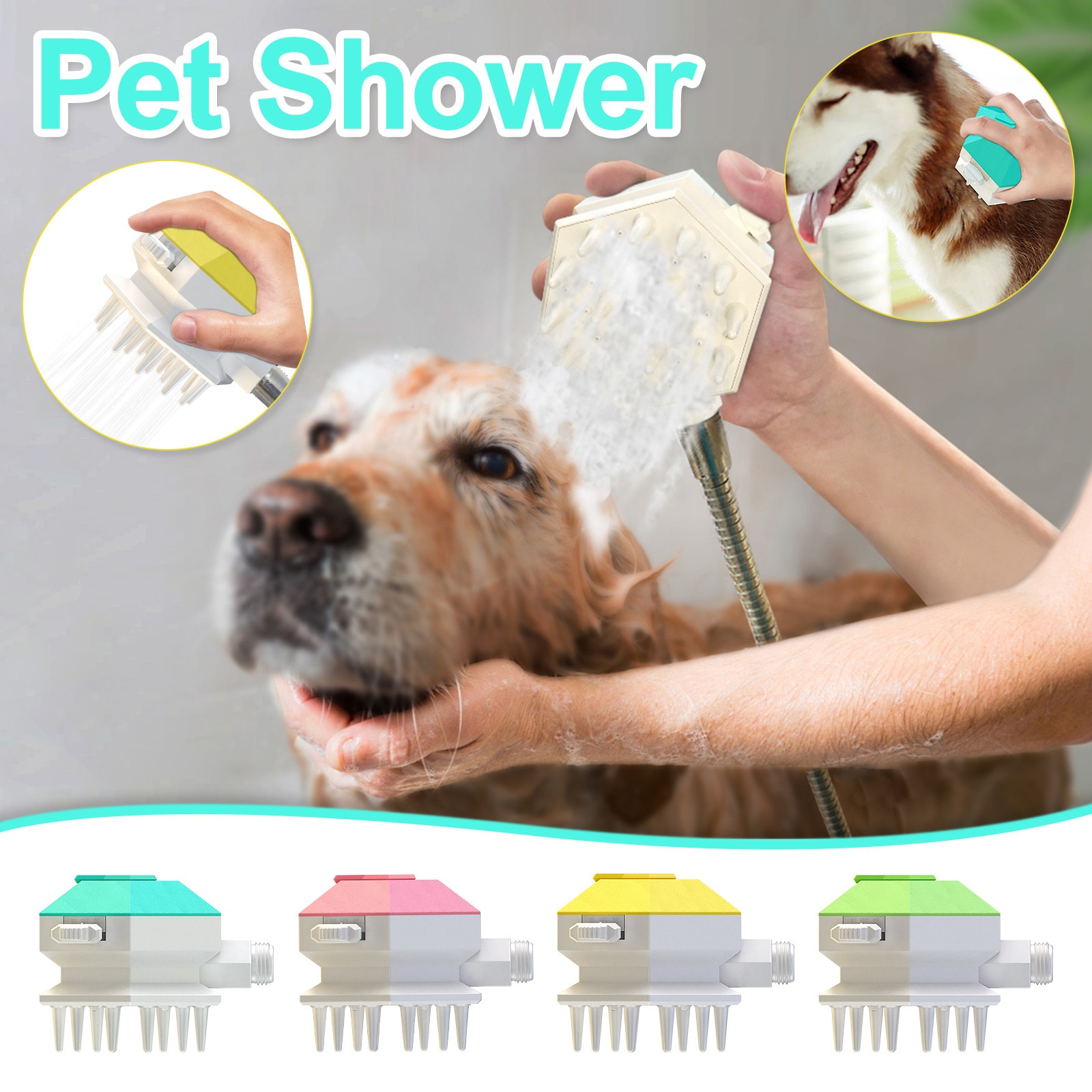 Pet Dog Bath Brush Pet Spa Massage Comb