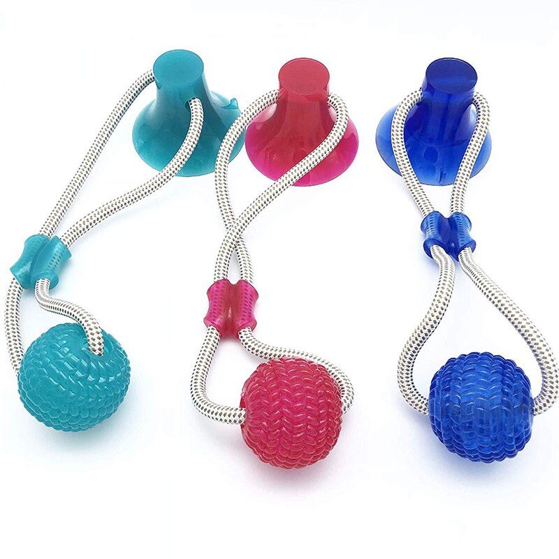 Dog Interactive Suction Cup Push TPR Ball Toys