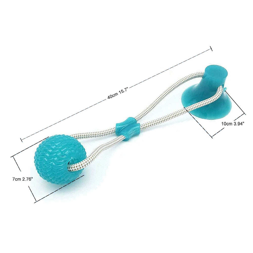 Dog Interactive Suction Cup Push TPR Ball Toysppy Supplies