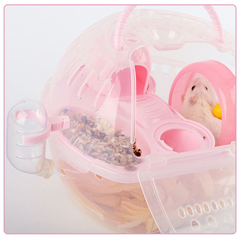 Portable Plastic Mini Hamster Cage Mice Nest