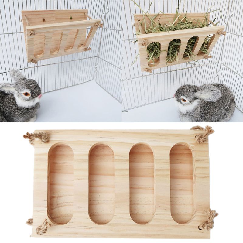 Rabbit Wooden Hay Rack Manger