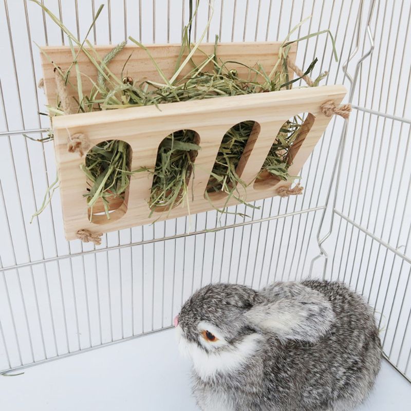 Rabbit Wooden Hay Rack Manger