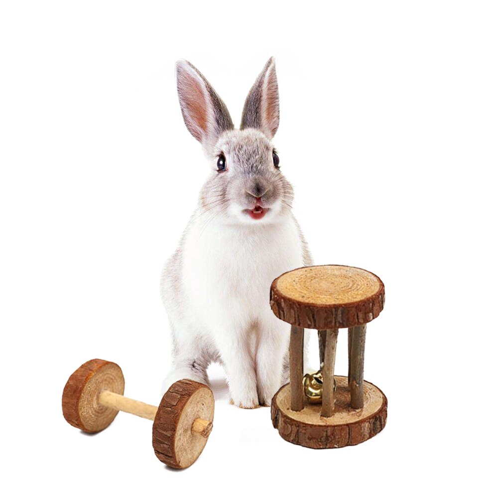 Cute Natural Wooden Rabbits Toys