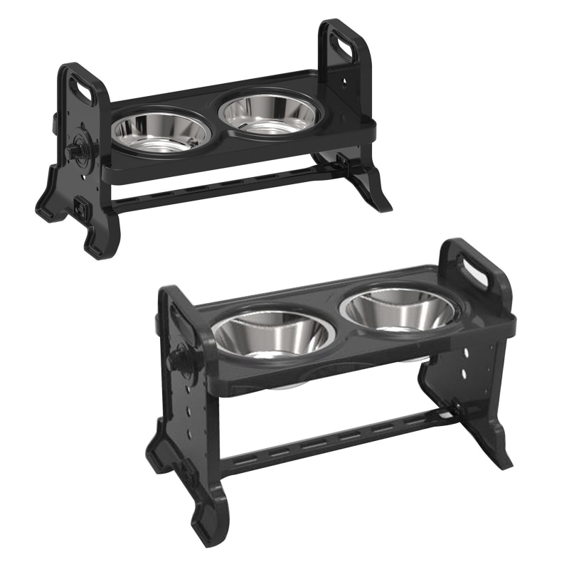 Anti-Slip Elevated Double Dog Bowls