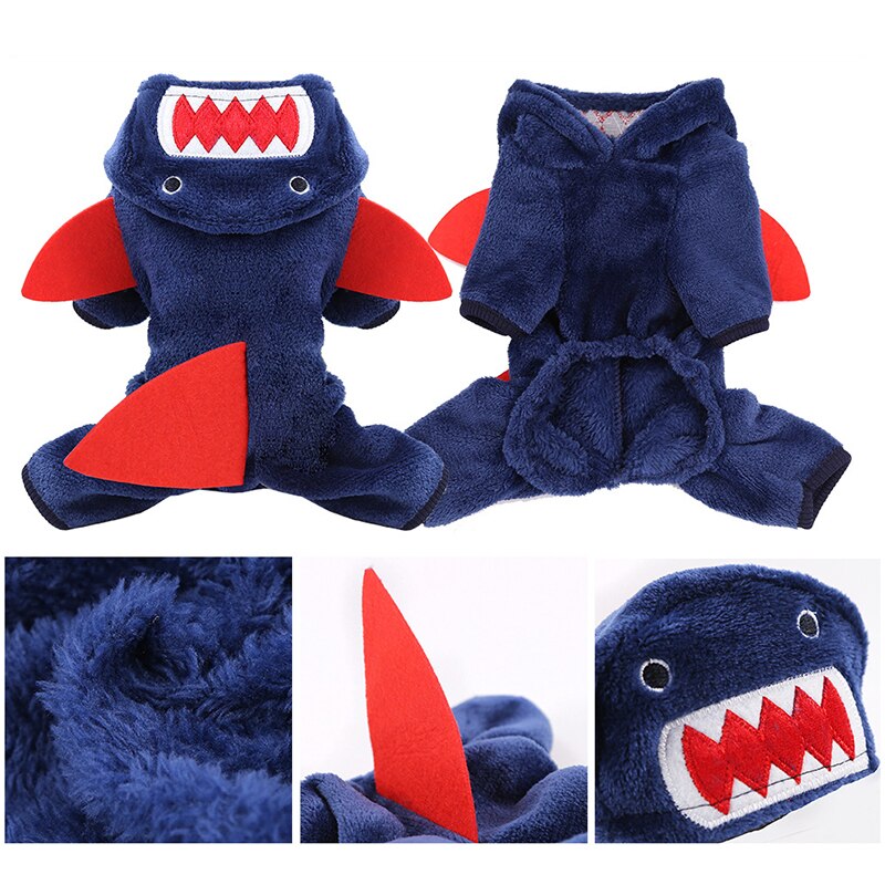 Fleece Dog Jumpsuits Winter Pet Dog Clothe