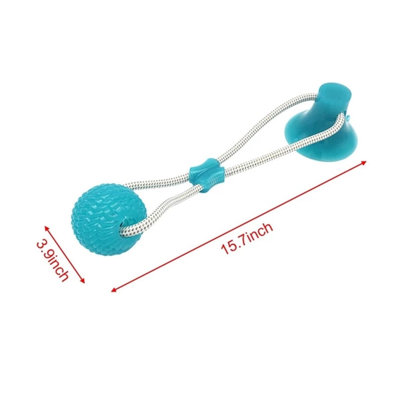 Pet Dog Toys Silicon Suction Cup Tug dog toy